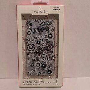Vera Bradley Black and White Floral w/ Bling iPhone SE Case